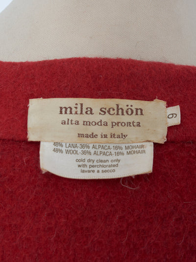 Mila Schön Coat Single-breasted with mandarin collar