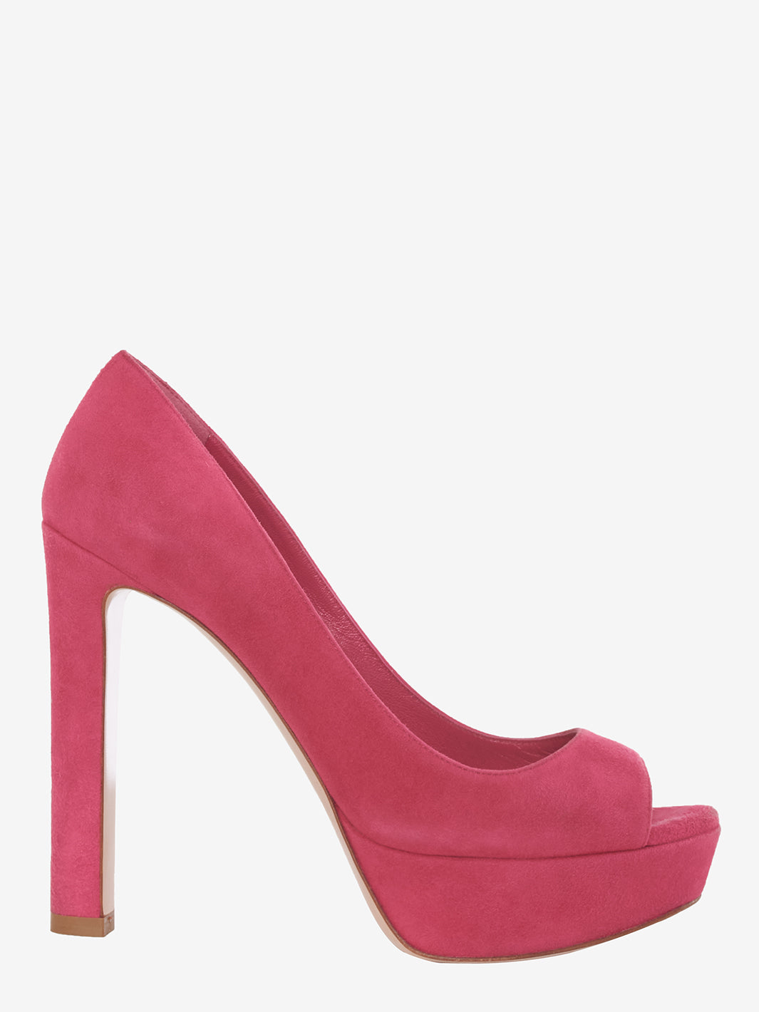 Scarpa open toe Miu Miu Fucsia in camoscio