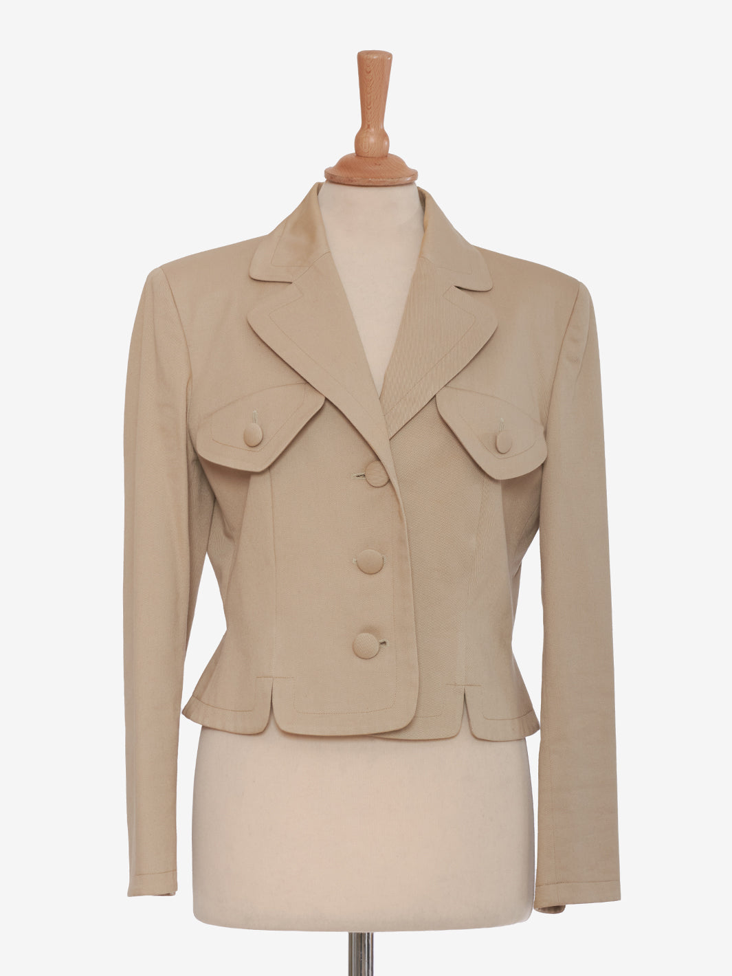 Moschino Cheap and Chic Beige Cotton Suit