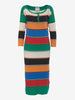 Moschino Multicolor Knit Long Dress