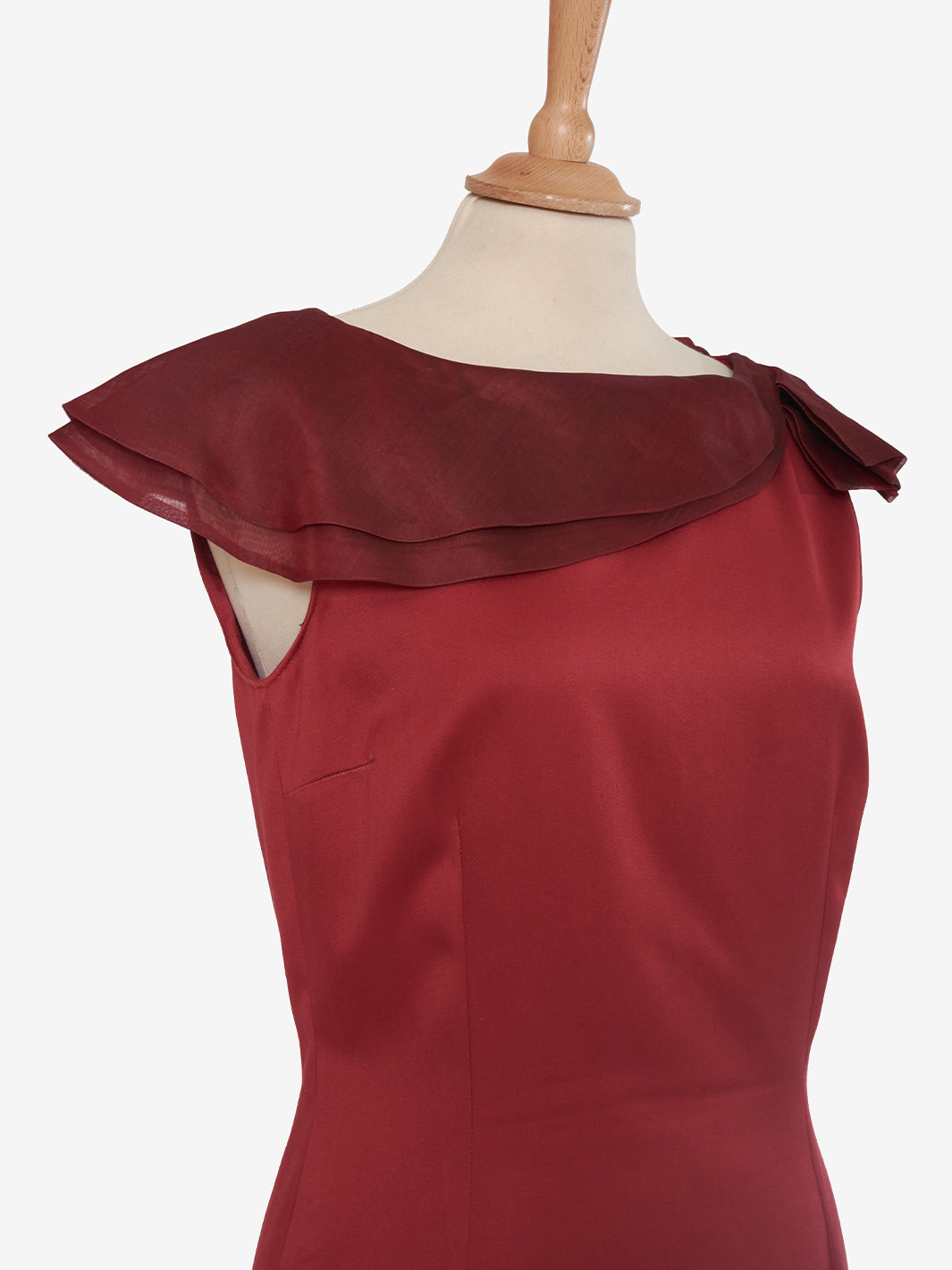 Piano Line by Max Mara Red midi sheath dress