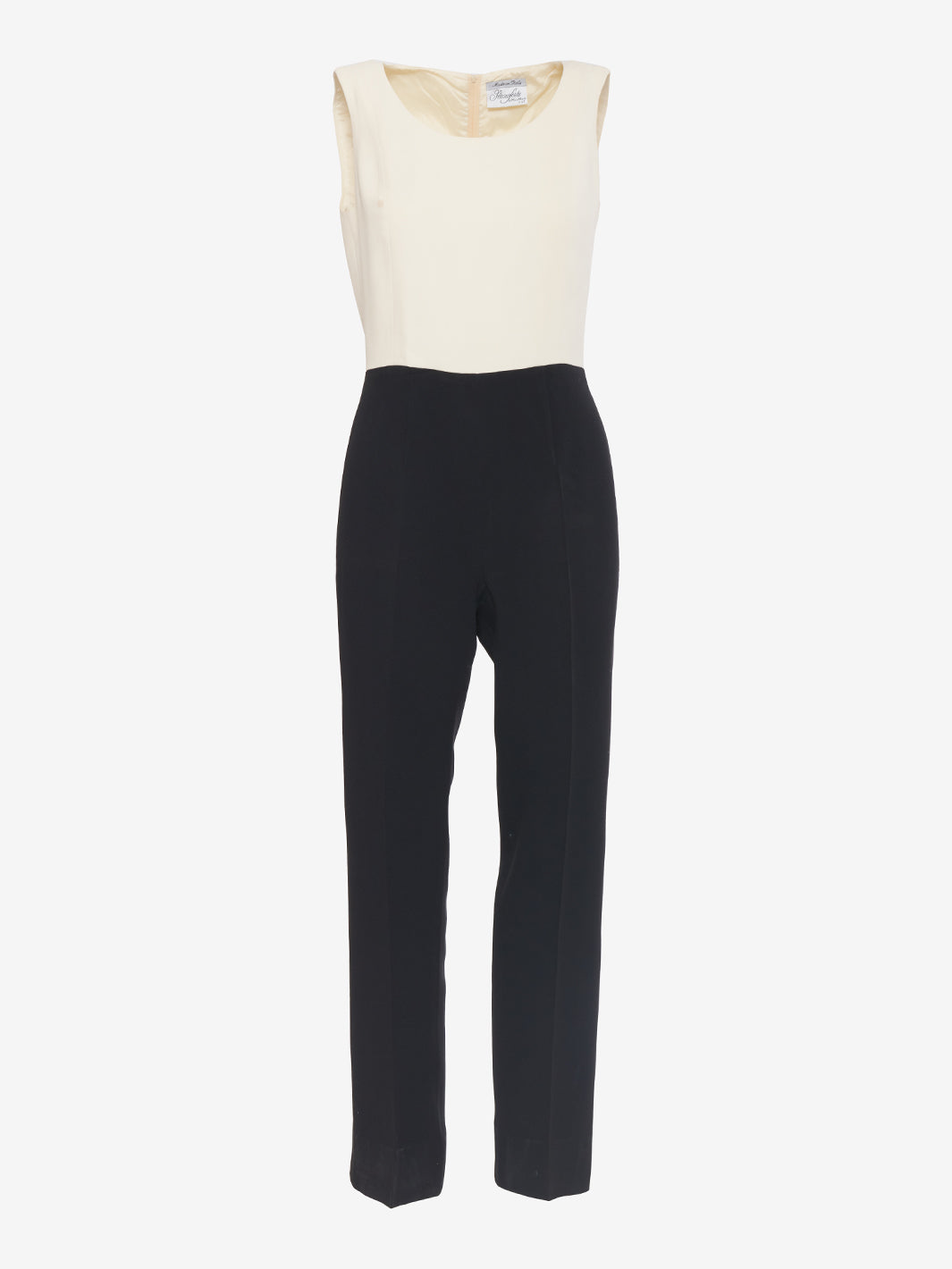 Piano Line of Max Mara Jumpsuit White Black