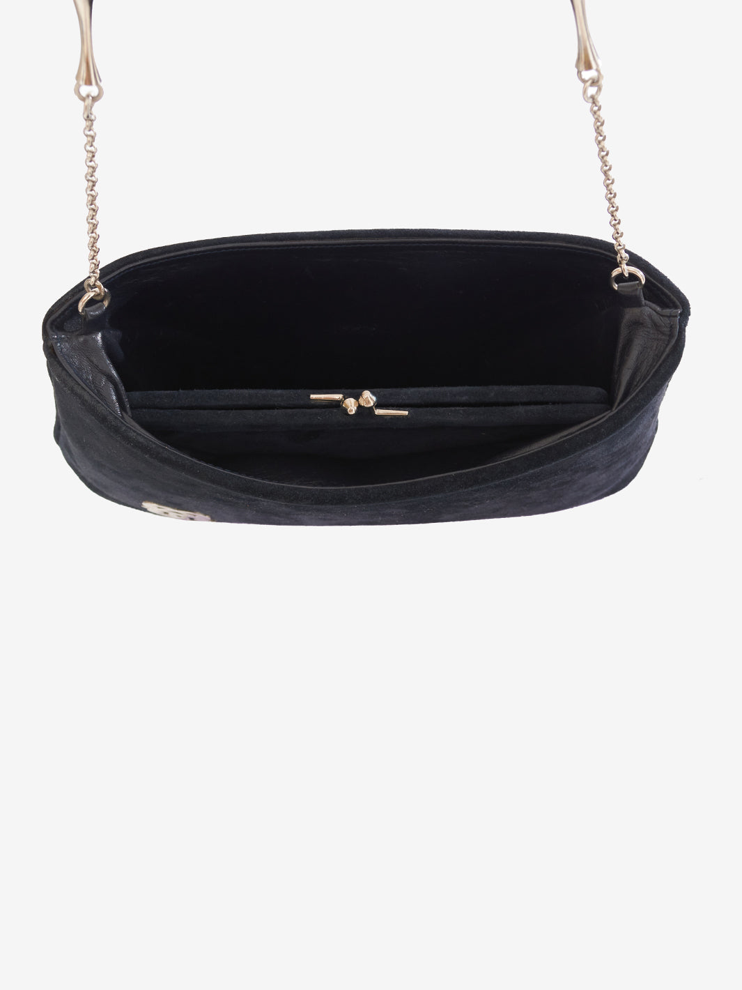 Pirovano Blue Velvet Shoulder Bag