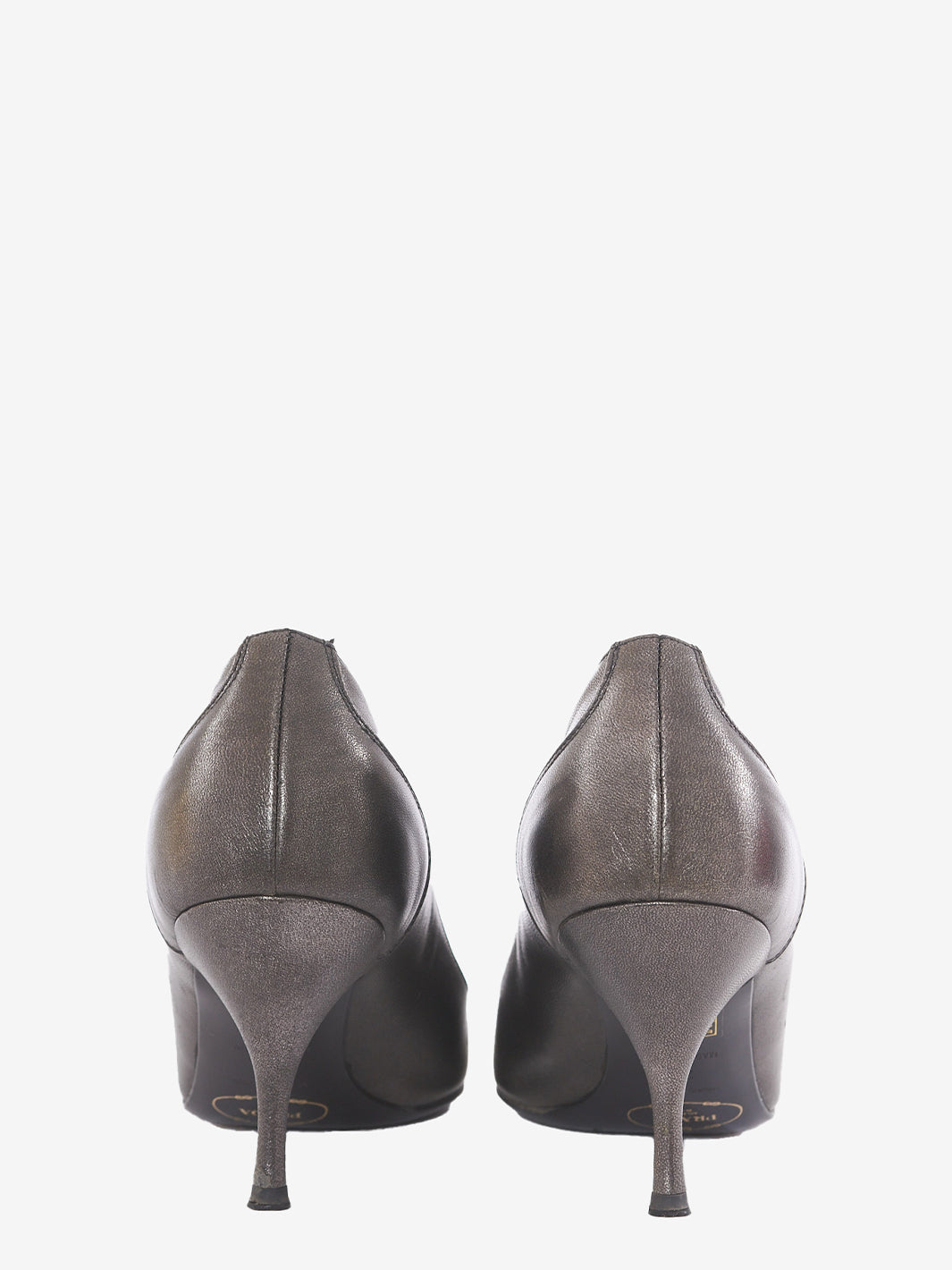 Prada Pumps in anthracite-coloured leather