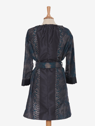 Prada Python print overcoat