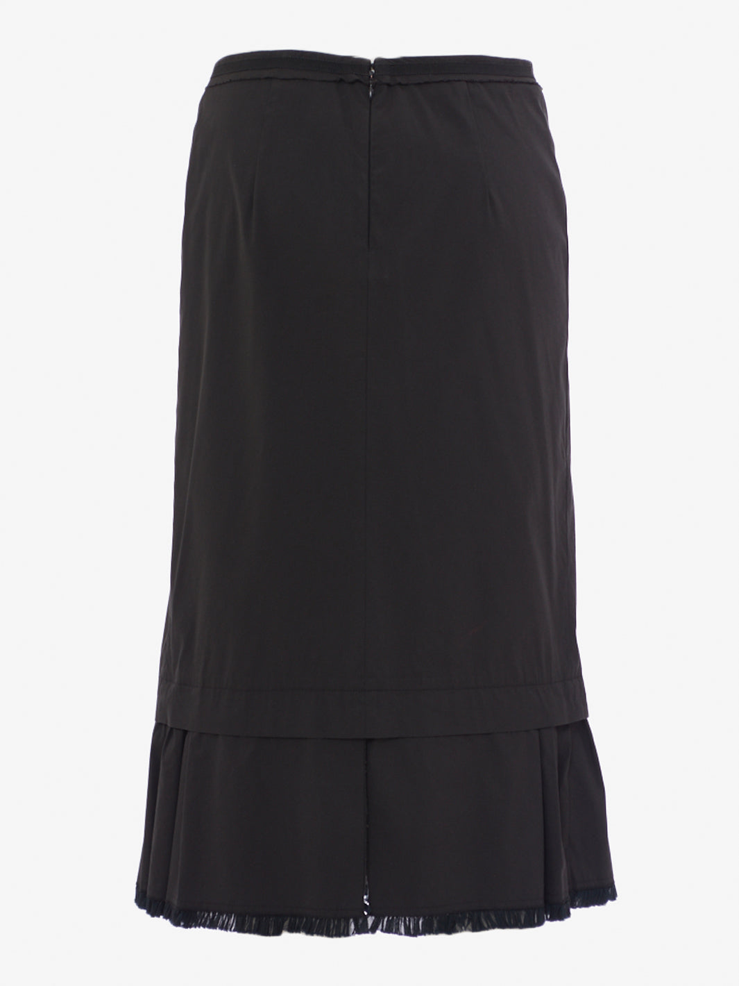 Prada black skirt with ruffle