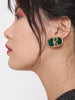 Roberta Di Camerino Enameled earrings with clip-on