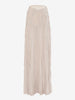 Roberto Cavalli Pleated skirt with leather inserts