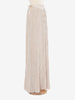 Roberto Cavalli Pleated skirt with leather inserts