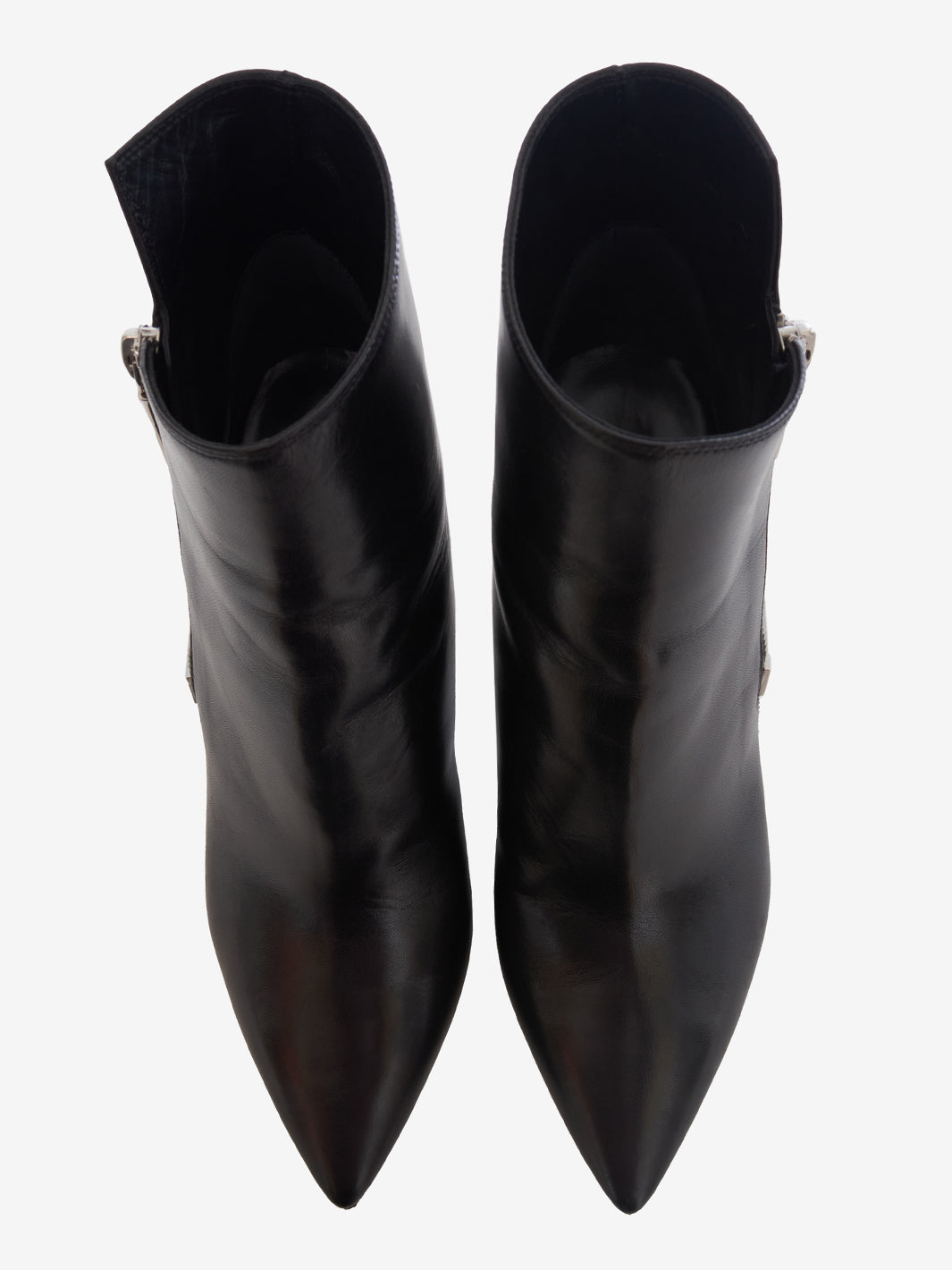 Saint Laurent Black smooth leather ankle boot