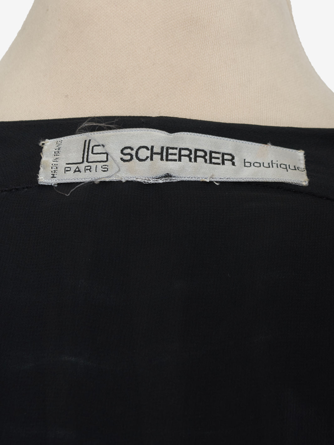 Scherrer Black empire style dress