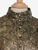 Scherrer Gold Print Dress