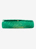 Shoulder strap in green satin