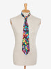 Silk patterned tie
