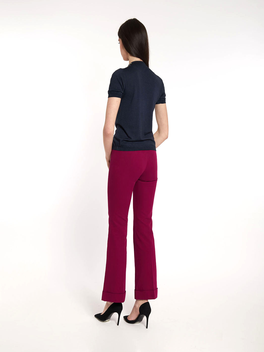 Y2K cyclamen-colored Balenciaga.Pants with slight flare