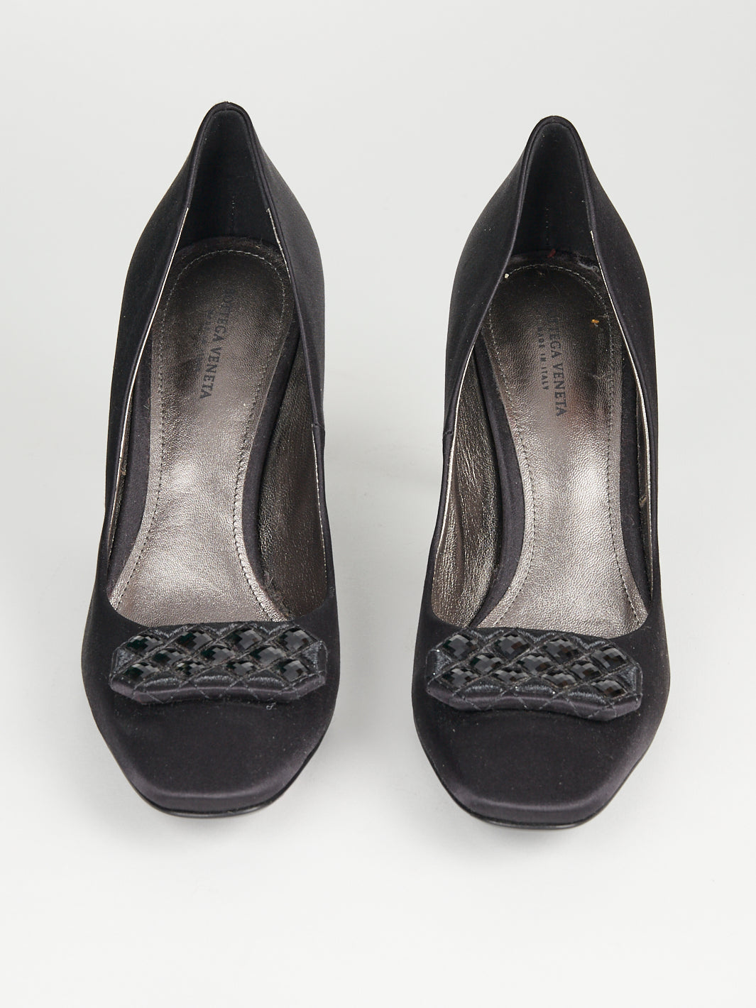 2010 Bottega Veneta dark blue Bottega Veneta pumps with jewel application