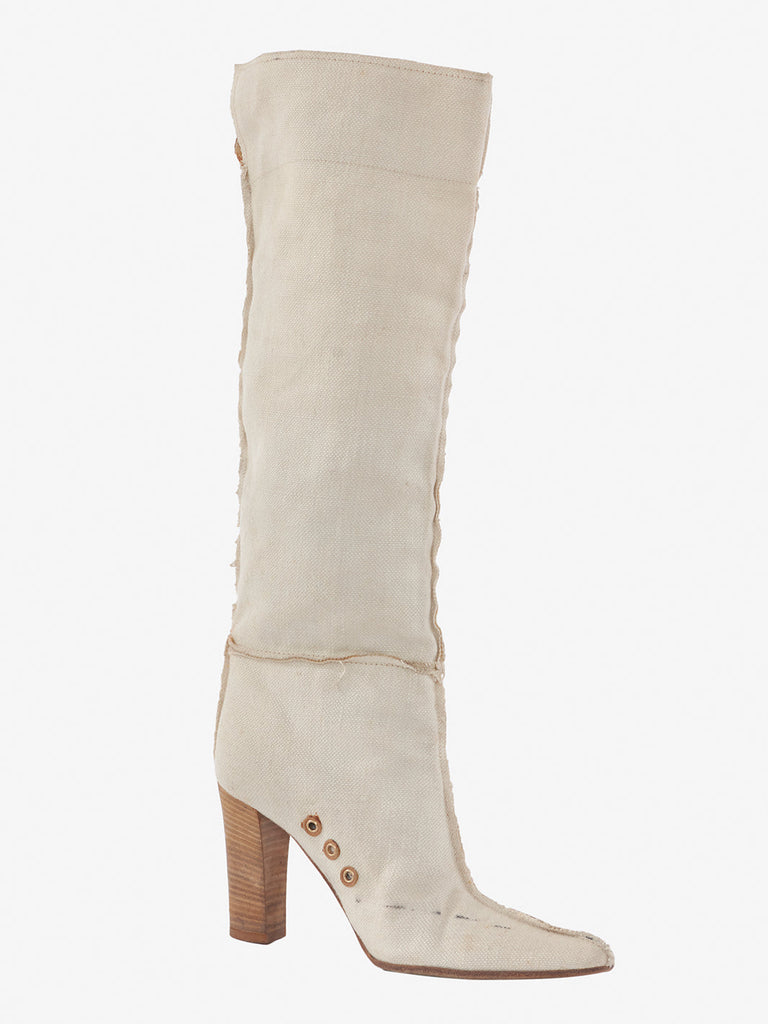 Bottega Veneta pointed boot with wooden heel