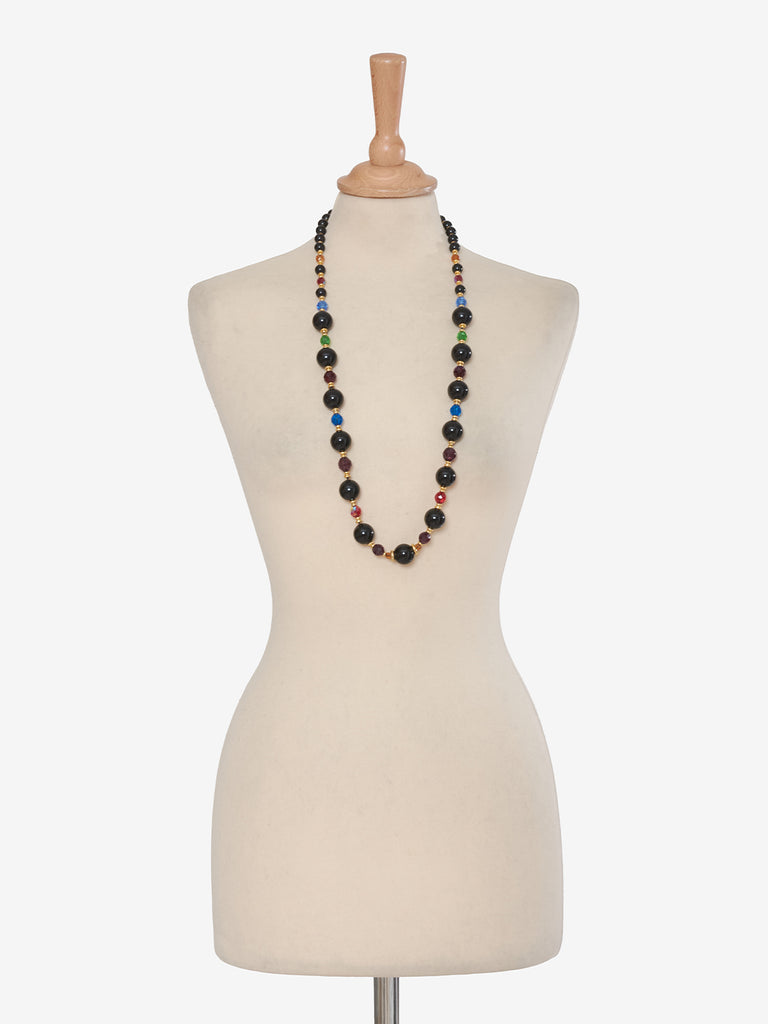 Bozart Black Bead Necklace