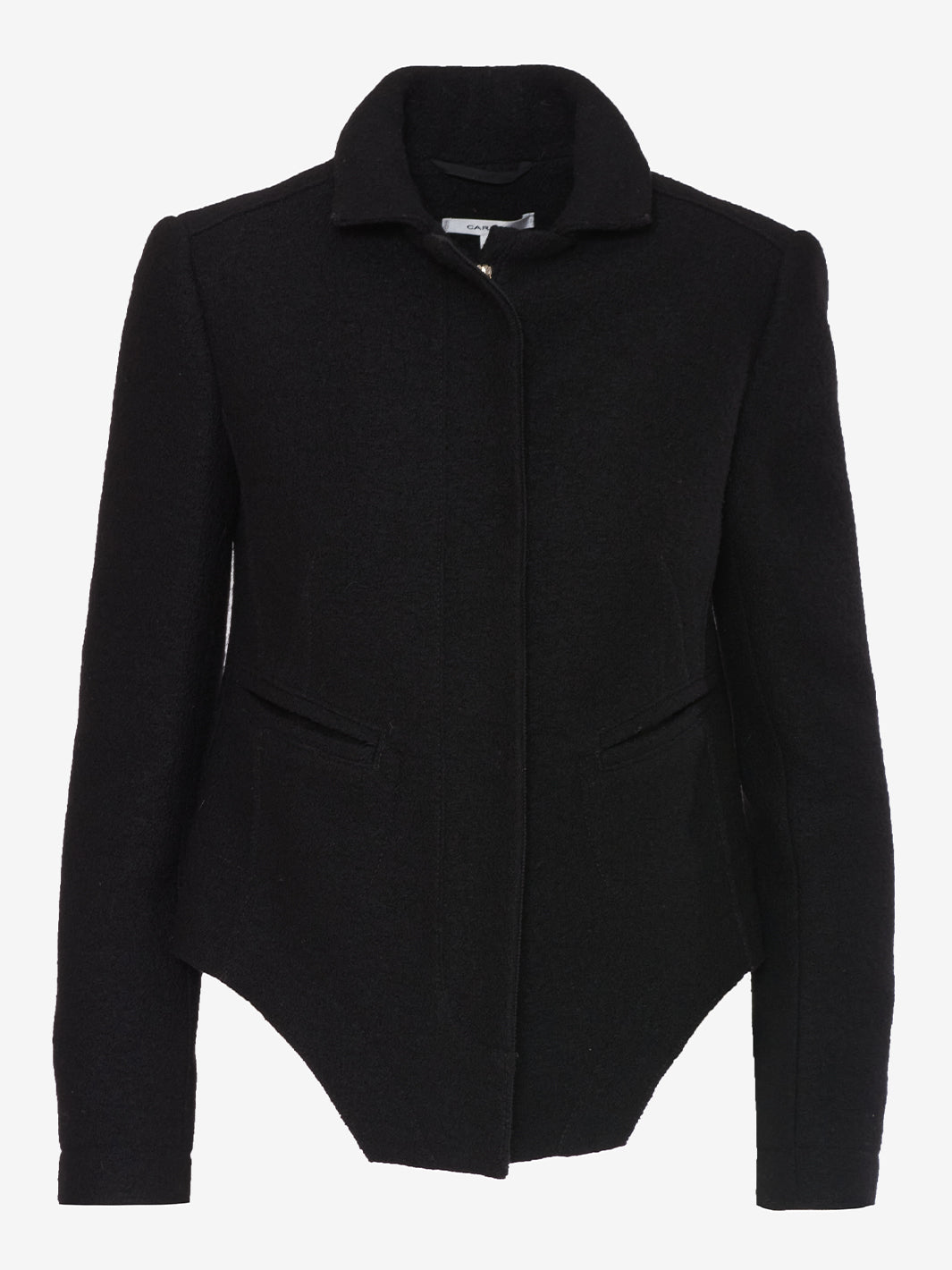 Carven Black wool bustier cut jacket