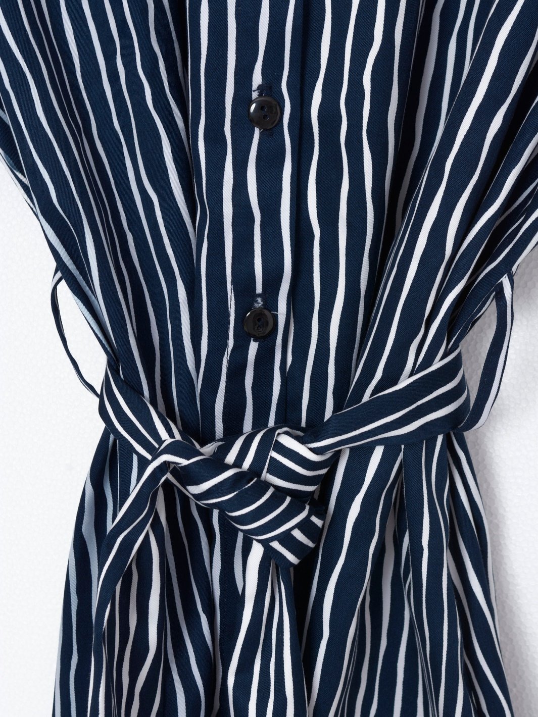 2020 Cavalli e Nastri chemisier dress with blue and white stripes