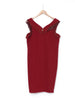 Y2K Chanel red wool sleeveless dress