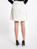 Y2K cream-coloured Chanel over-the-knee skirt