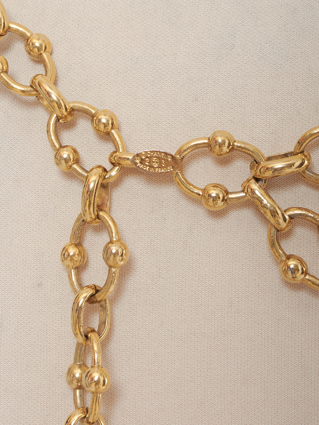 Chanel Gold Metal Chain Belt