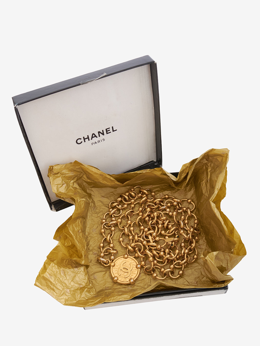 Chanel Gold Metal Chain Belt