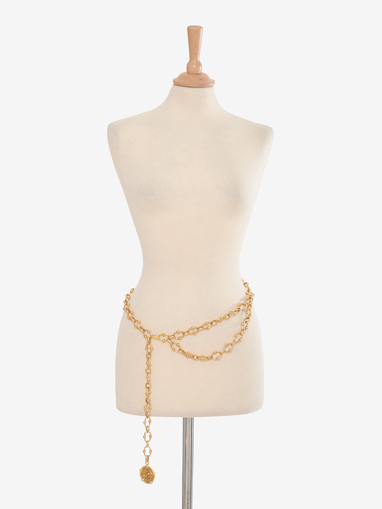 Chanel Gold Metal Chain Belt