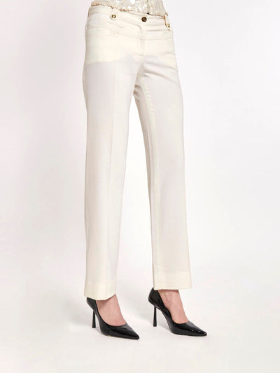 Y2K Dolce&Gabbana pants in cream-coloured wool