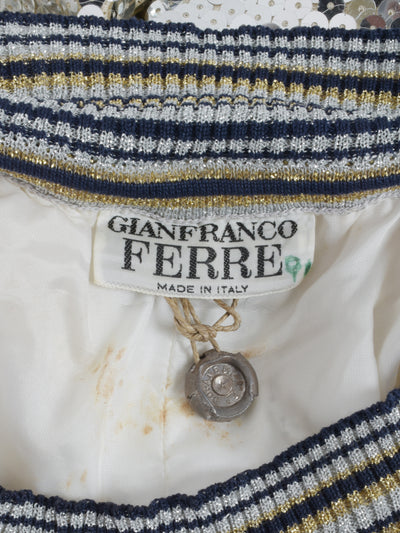 Gianfranco Ferré Sequined Capri Pants - 80s