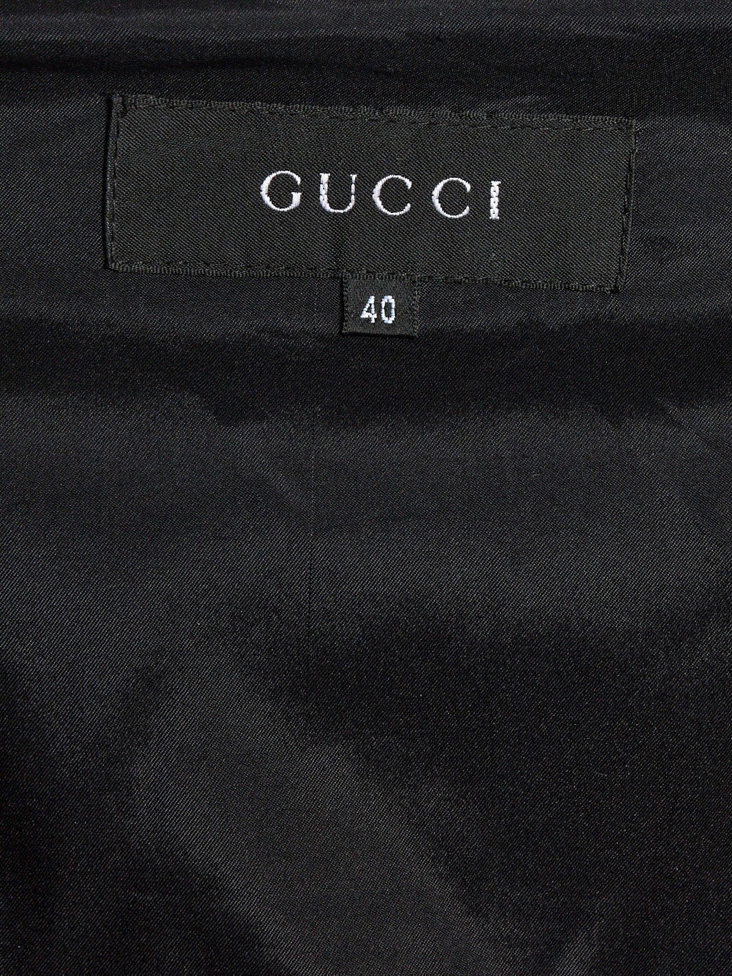 Y2K Gucci black nylon jacket with zipper