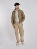 Y2K Henri Lloyd bomber jacket in light brown technical fabric