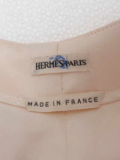 1990s Hermès pants in ivory silk