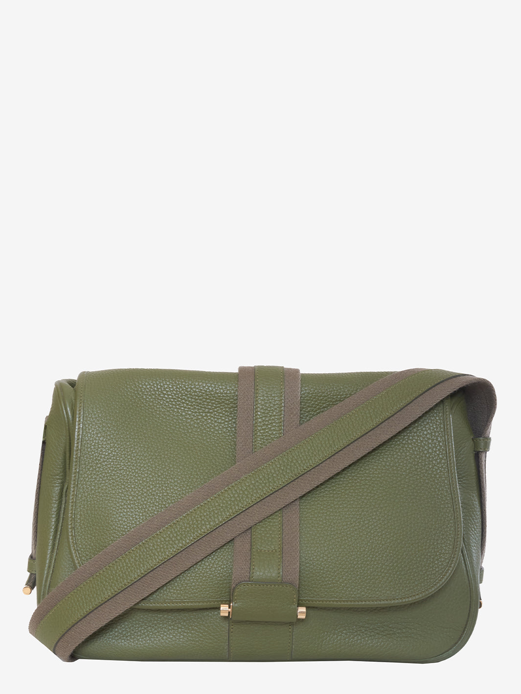 Borsa a tracolla Hermès Bourlingue in pelle verde