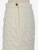 Hermès White Stitched Skirt
