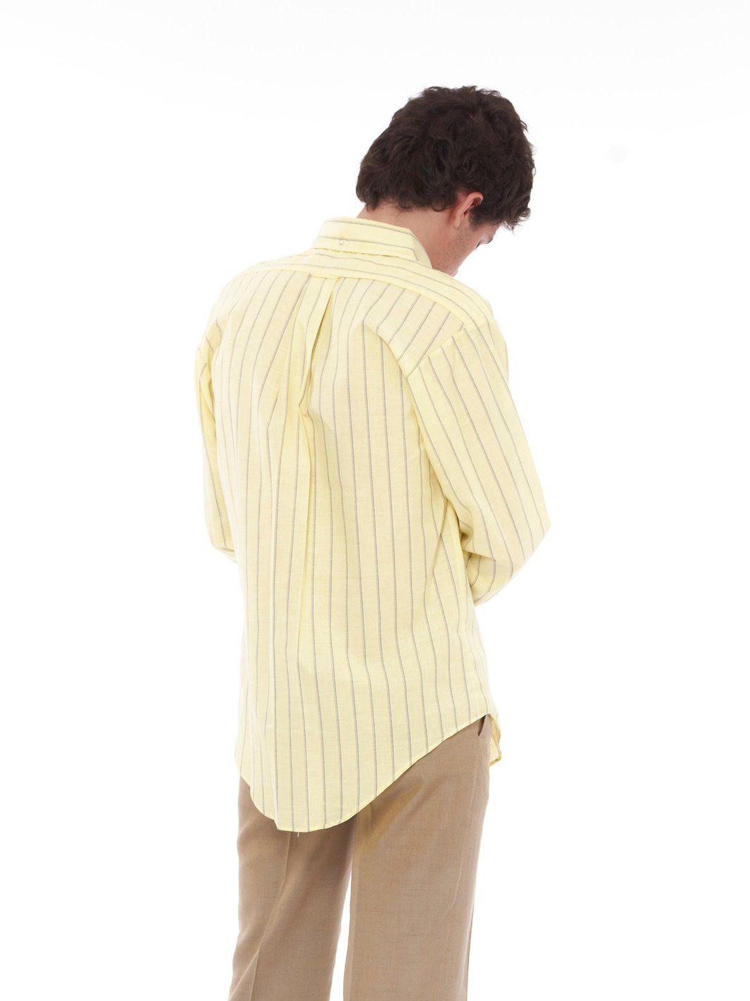 1990s Lemony yellow Ivy Oxford Co. long-sleeved shirt