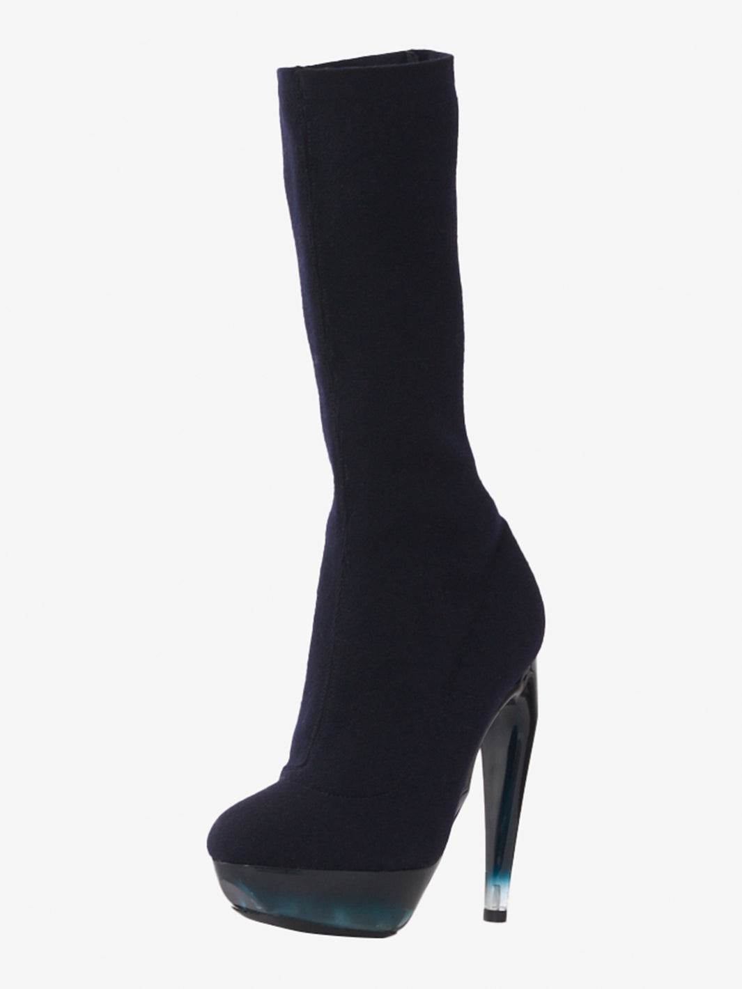 Jil Sander boot with black sock stretch fabric upper