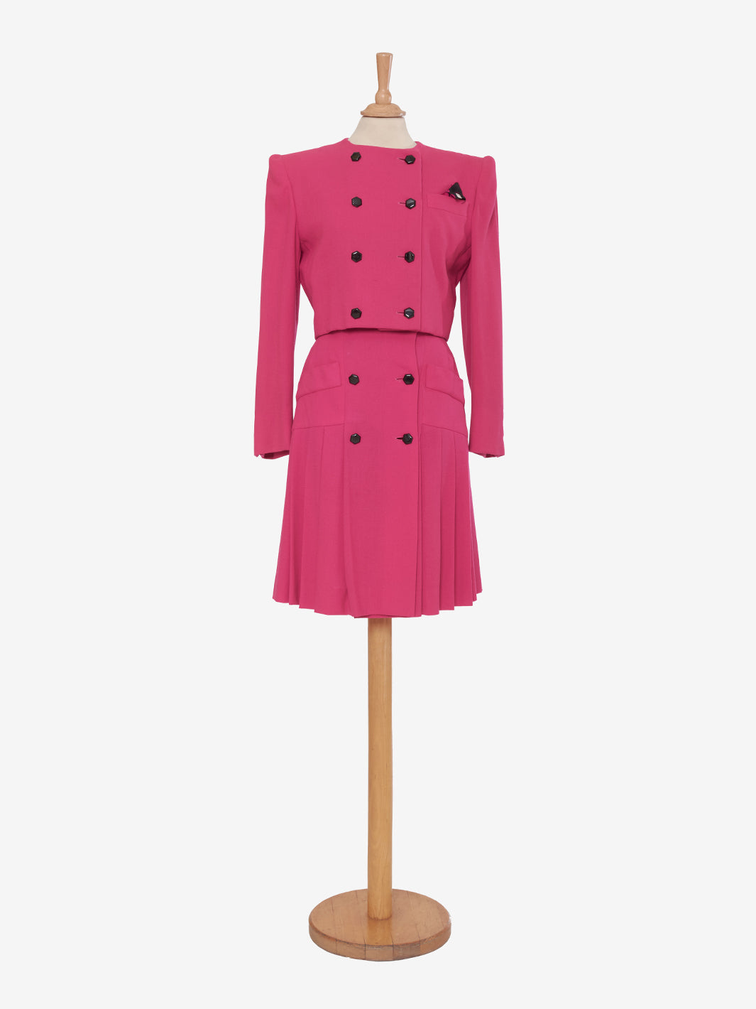 Juanita Sabbadini Fuchsia Wool Crepe Tailleur