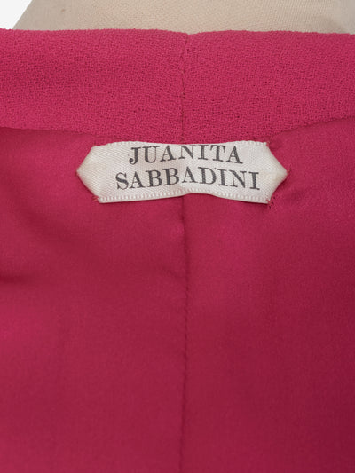 Juanita Sabbadini Fuchsia Wool Crepe Tailleur