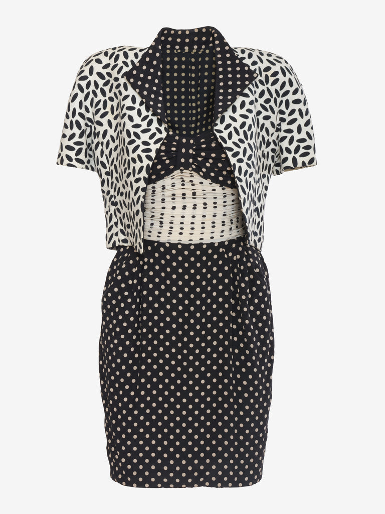 Juanita Sabbadini Polka Dot Suit