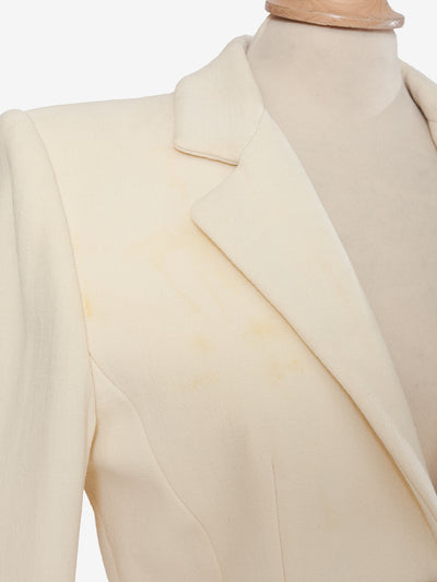 Juanita Sabbadini White Wool Suit