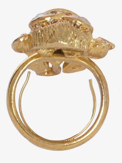 Kenneth Jay Lane Monkey Gold Ring