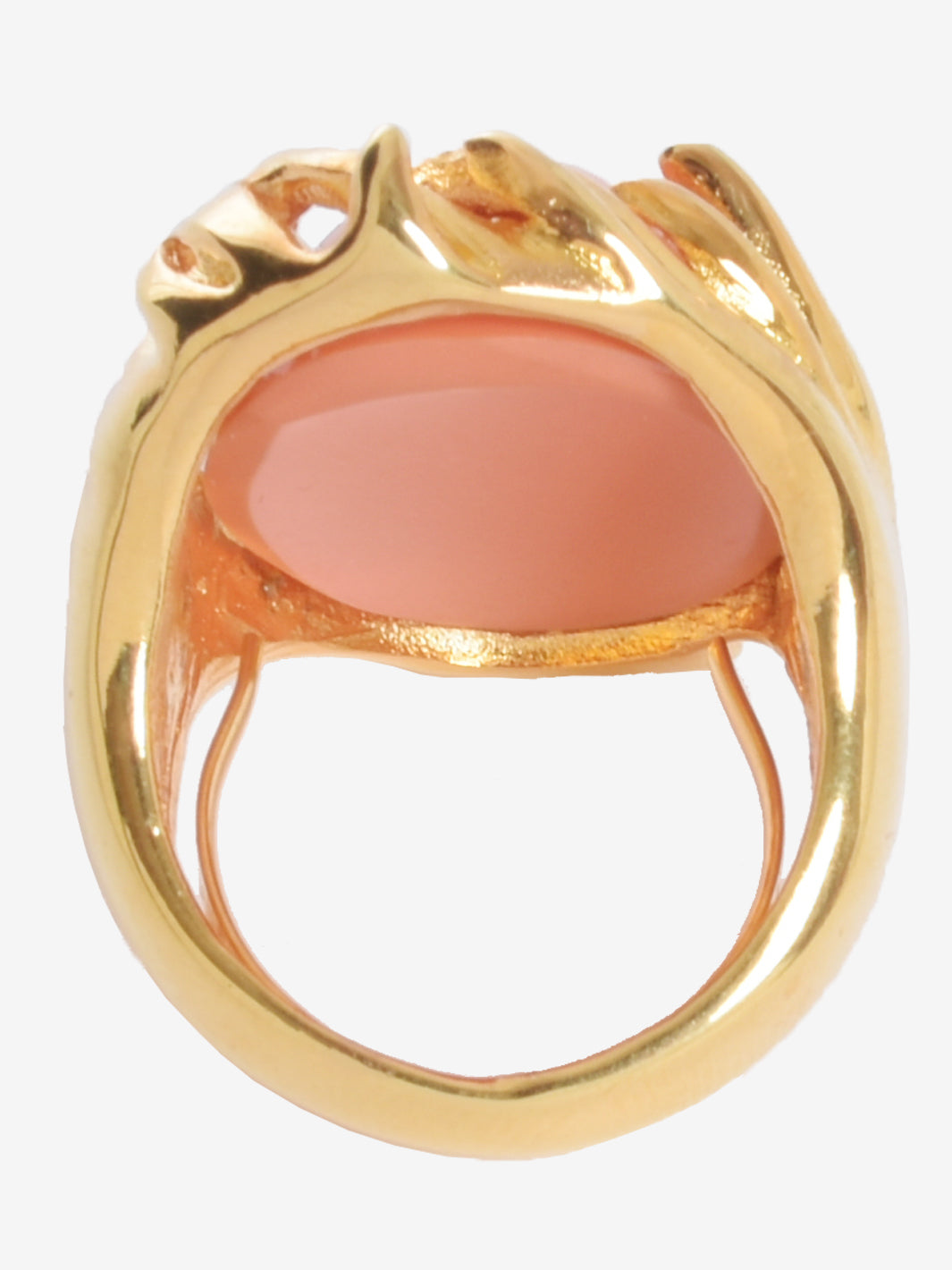 Kenneth Jay Lane Gold Ring With Resin Oval