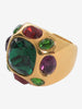 Kenneth Jay Lane Ring With Large Polychrome Stones