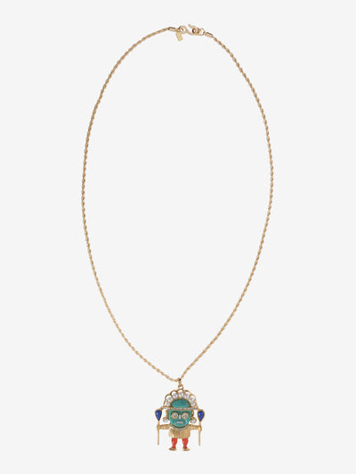 Kenneth Jay Lane Gemstone Pendant Necklace