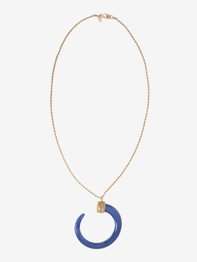 Kenneth Jay Lane Purple Horn Pendant Necklace