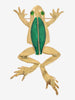 Kenneth Jay Lane Golden Frog Brooch