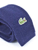 1970s blue wool Lacoste narrow tie