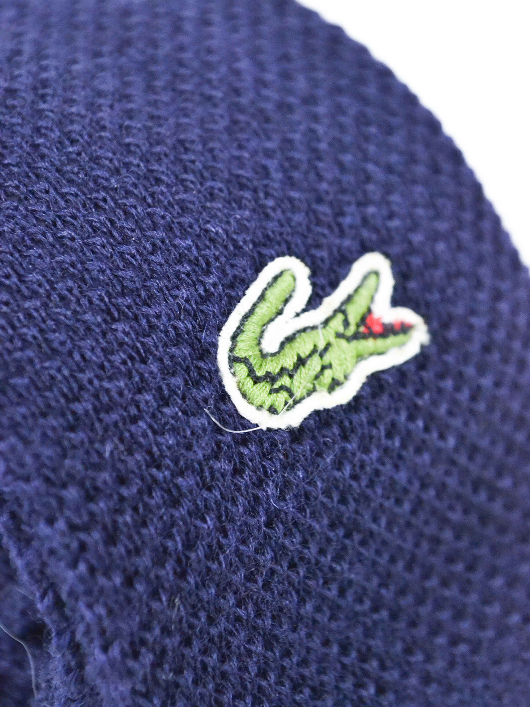 20 世纪 70 年代蓝色羊毛 Lacoste 窄领带